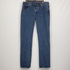 Levis 501  Button Fly Jeans  Straight Leg  Men's 32 X 34